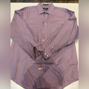 Men’s deep red Traditional Fit Button Down Nordstrom Dress Shirt